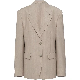 Beige Mohair Blazer