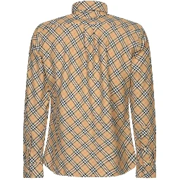 Beige Cotton Pattern Shirt