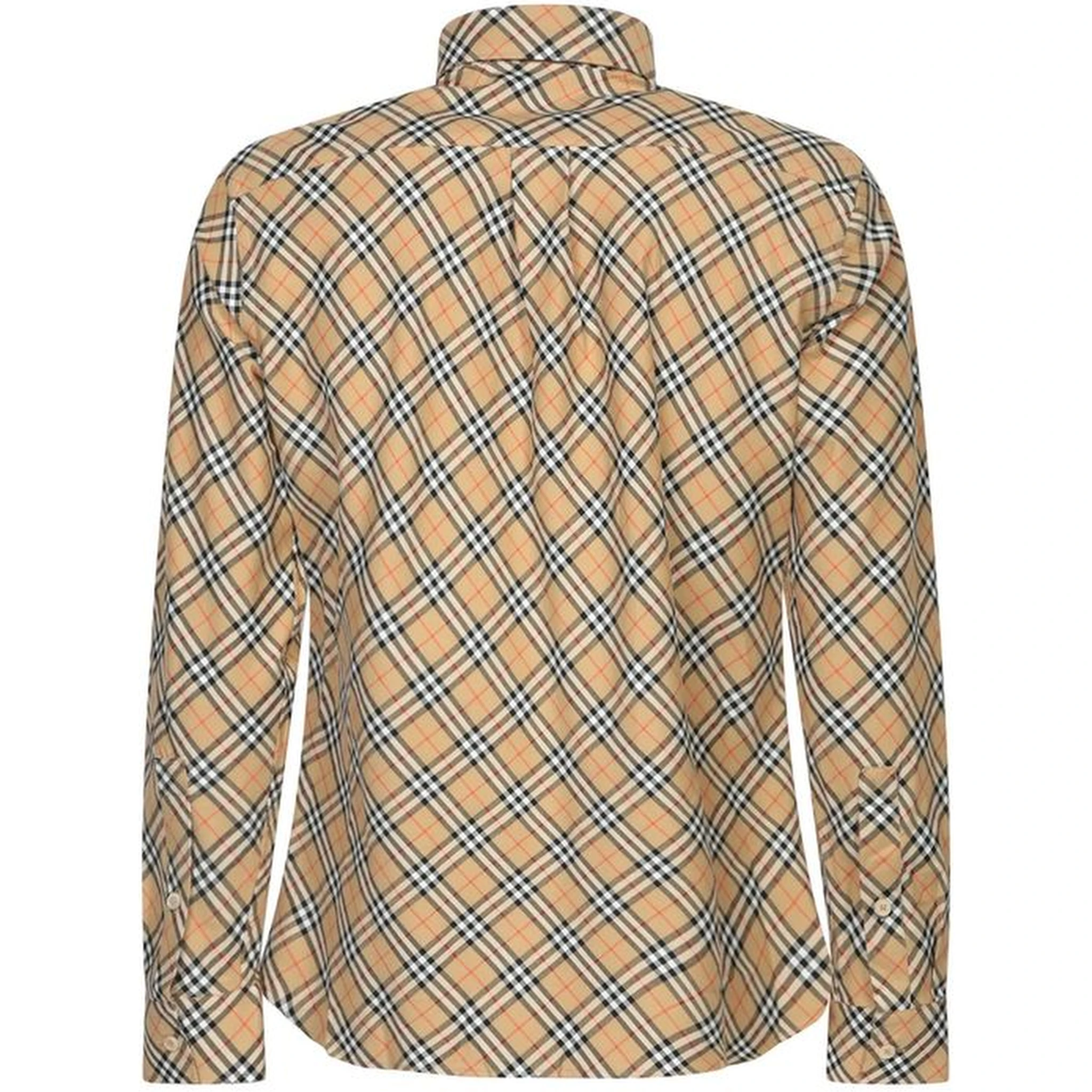 Beige Cotton Pattern Shirt