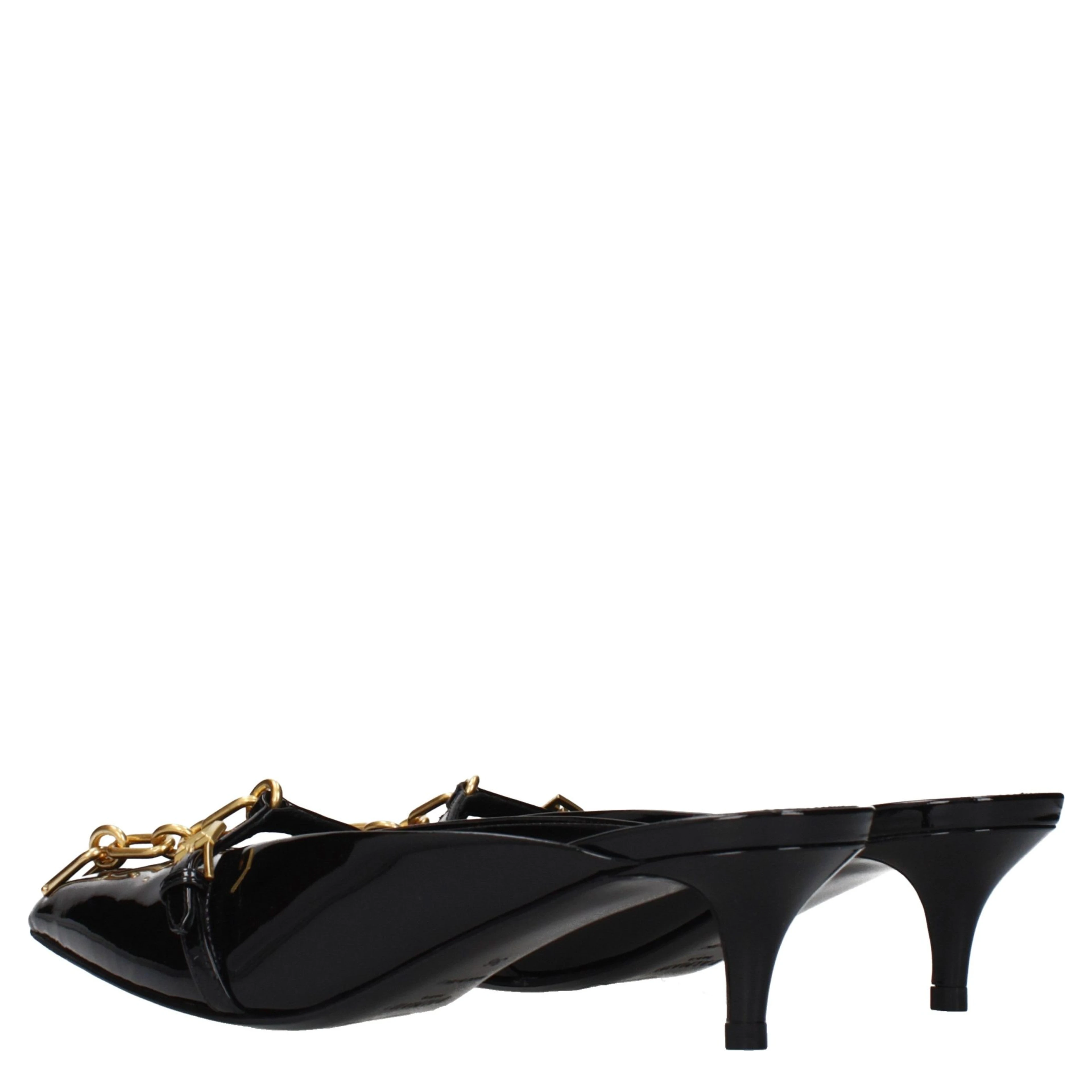 Black Leather Platform Sandals
