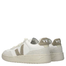 Blue Leather Low Top Sneakers