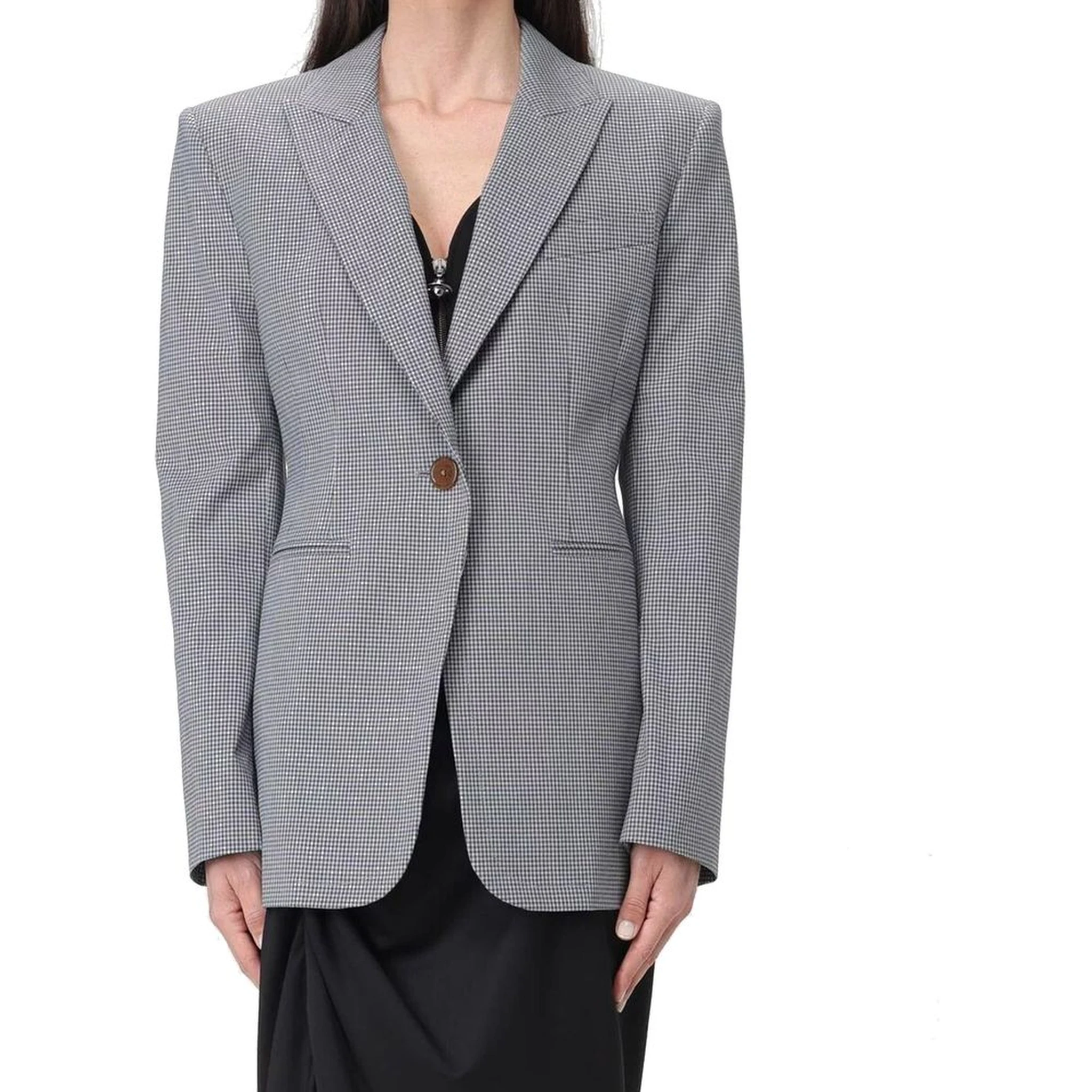 Black Cotton Blazer