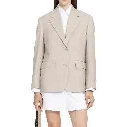 Beige Mohair Blazer