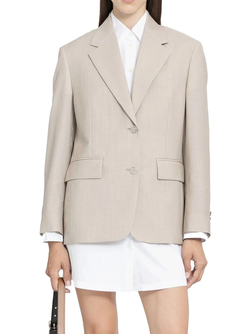 Beige Mohair Blazer