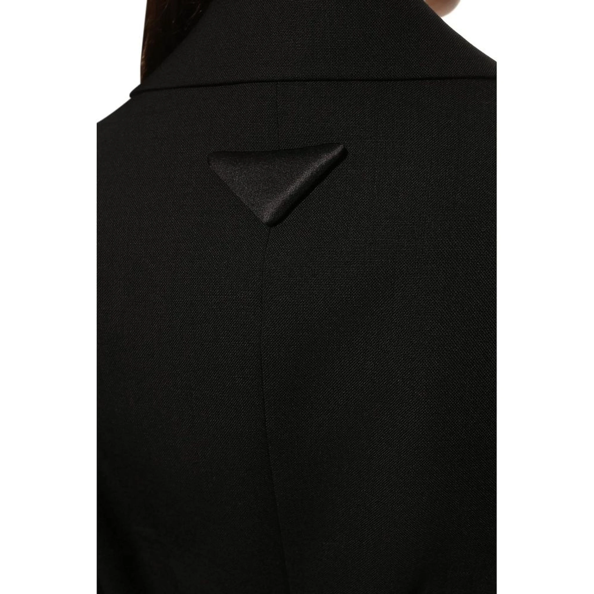 Black Fleece Wool Coat