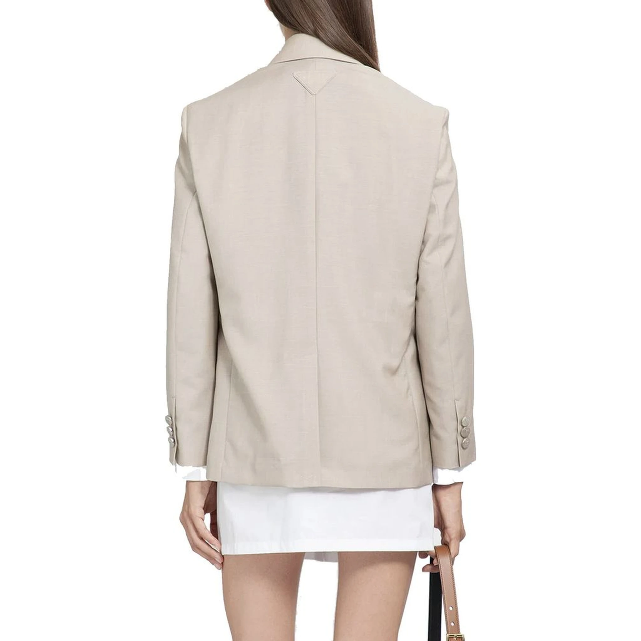 Beige Mohair Blazer