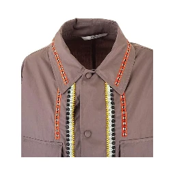 معطف قطني بني