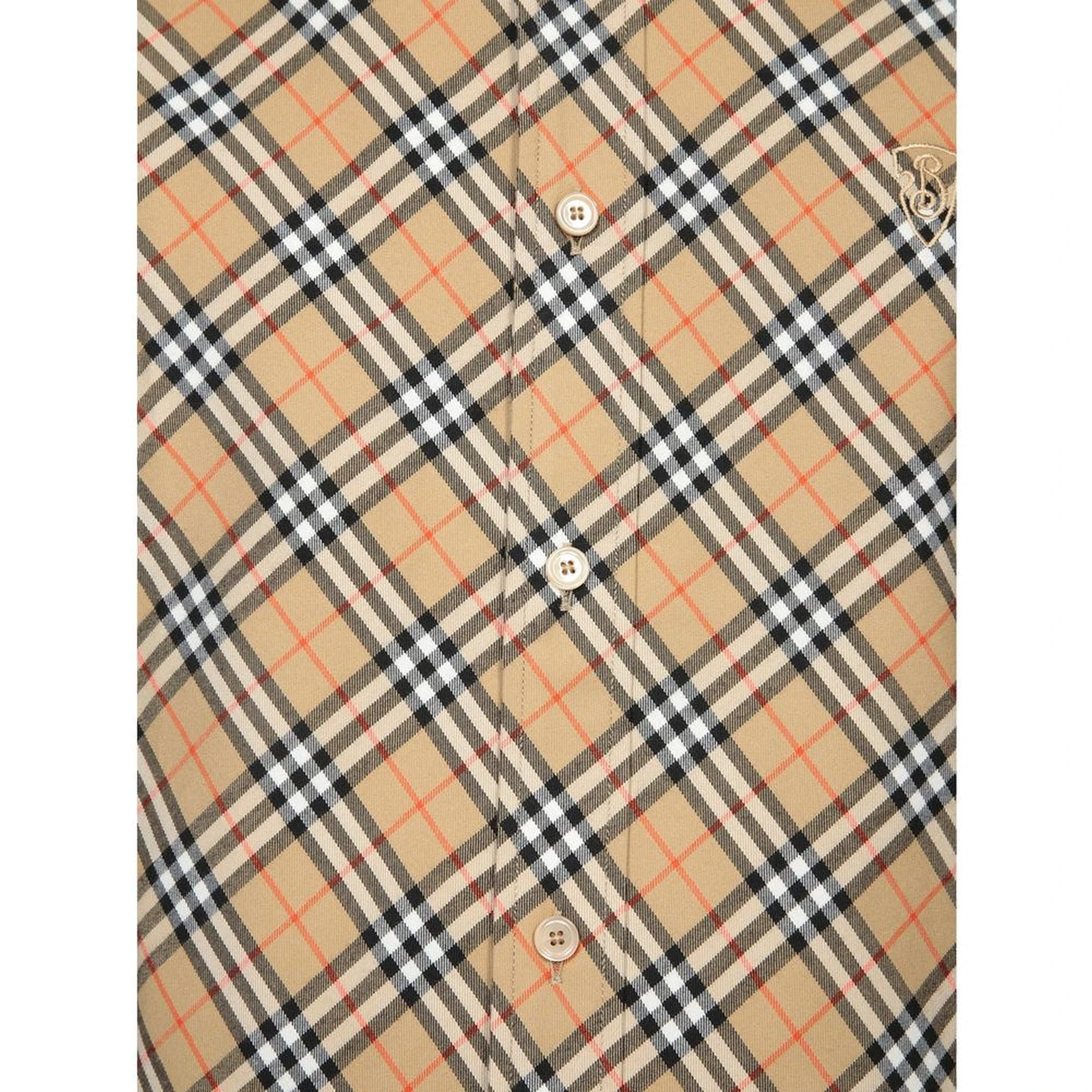 Beige Cotton Pattern Shirt