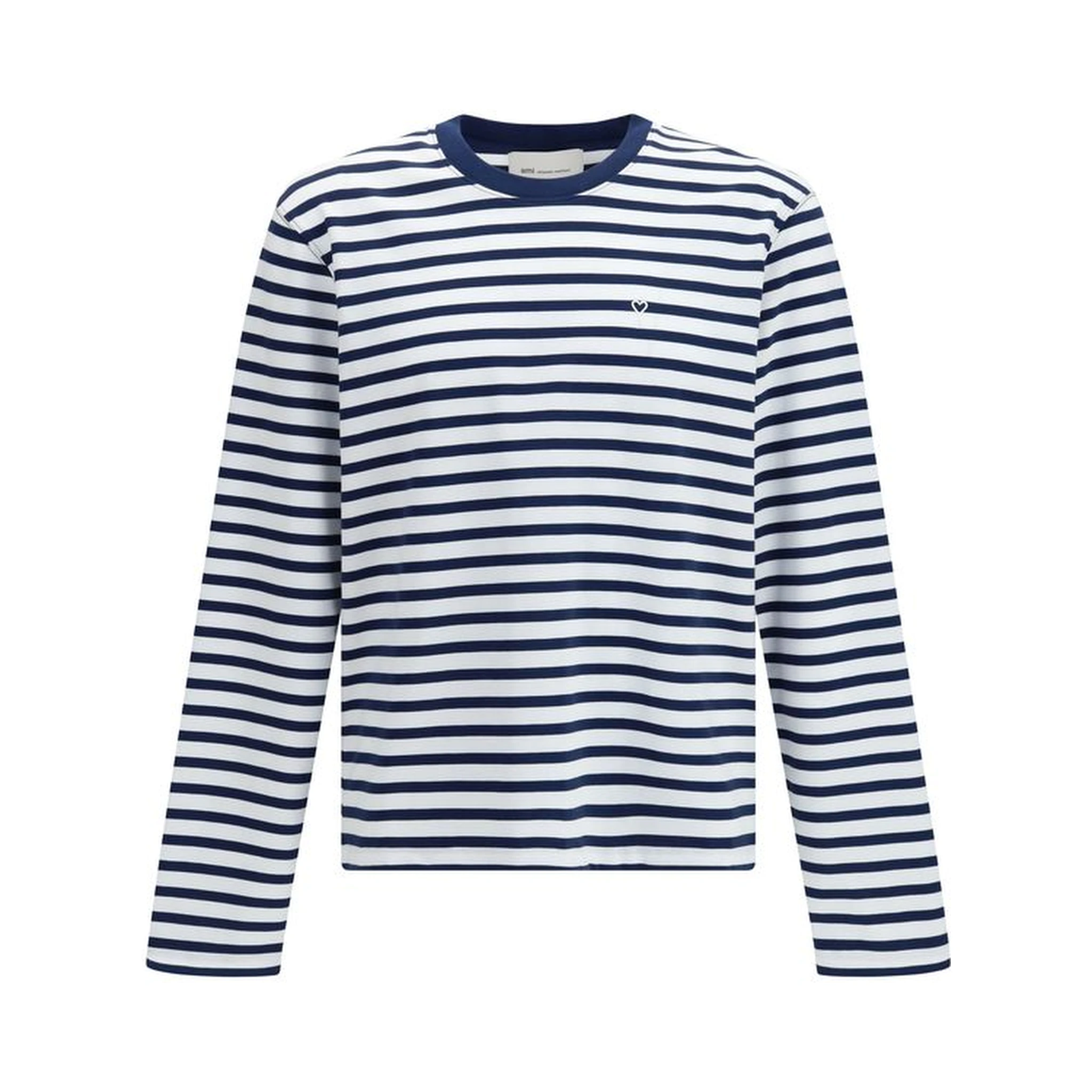 Blue Cotton Long Sleeve T-Shirt