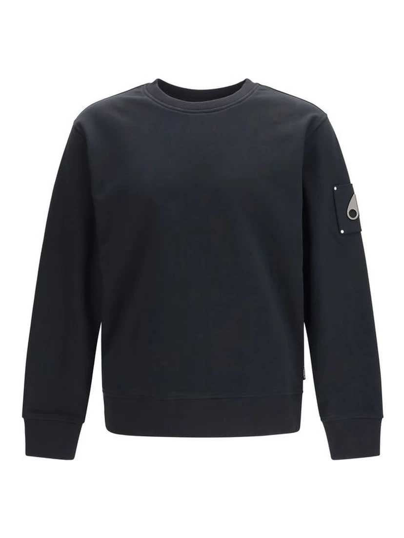 Black Cotton Sweatshirt