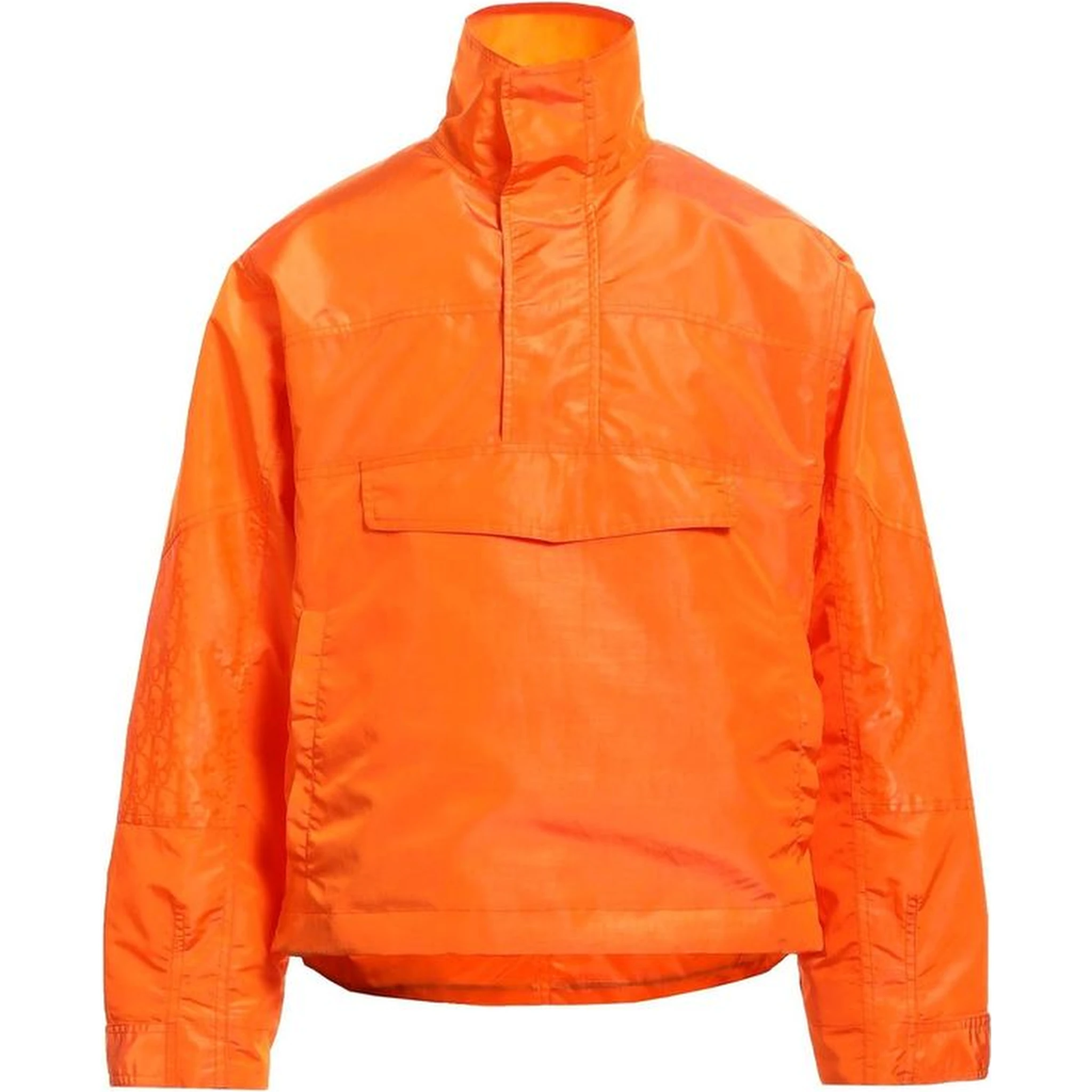 Orange Polyester Shell Jacket