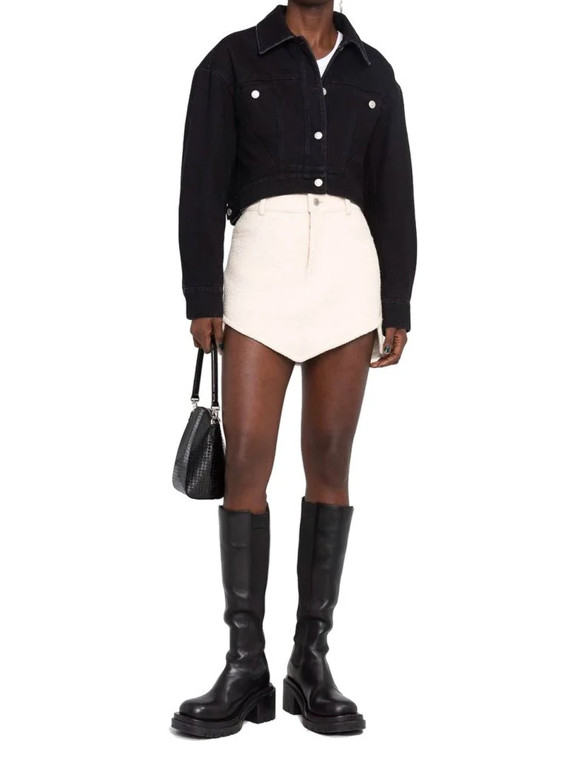 Black Cotton Denim Jacket