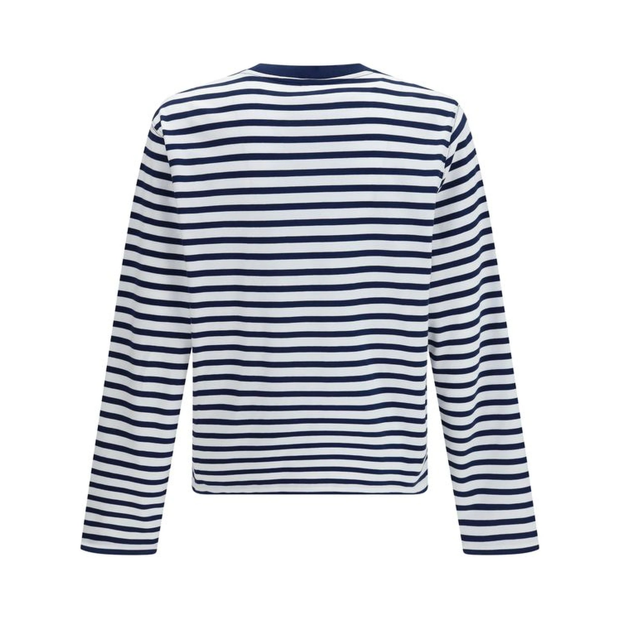 Blue Cotton Long Sleeve T-Shirt
