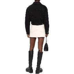 Black Cotton Denim Jacket