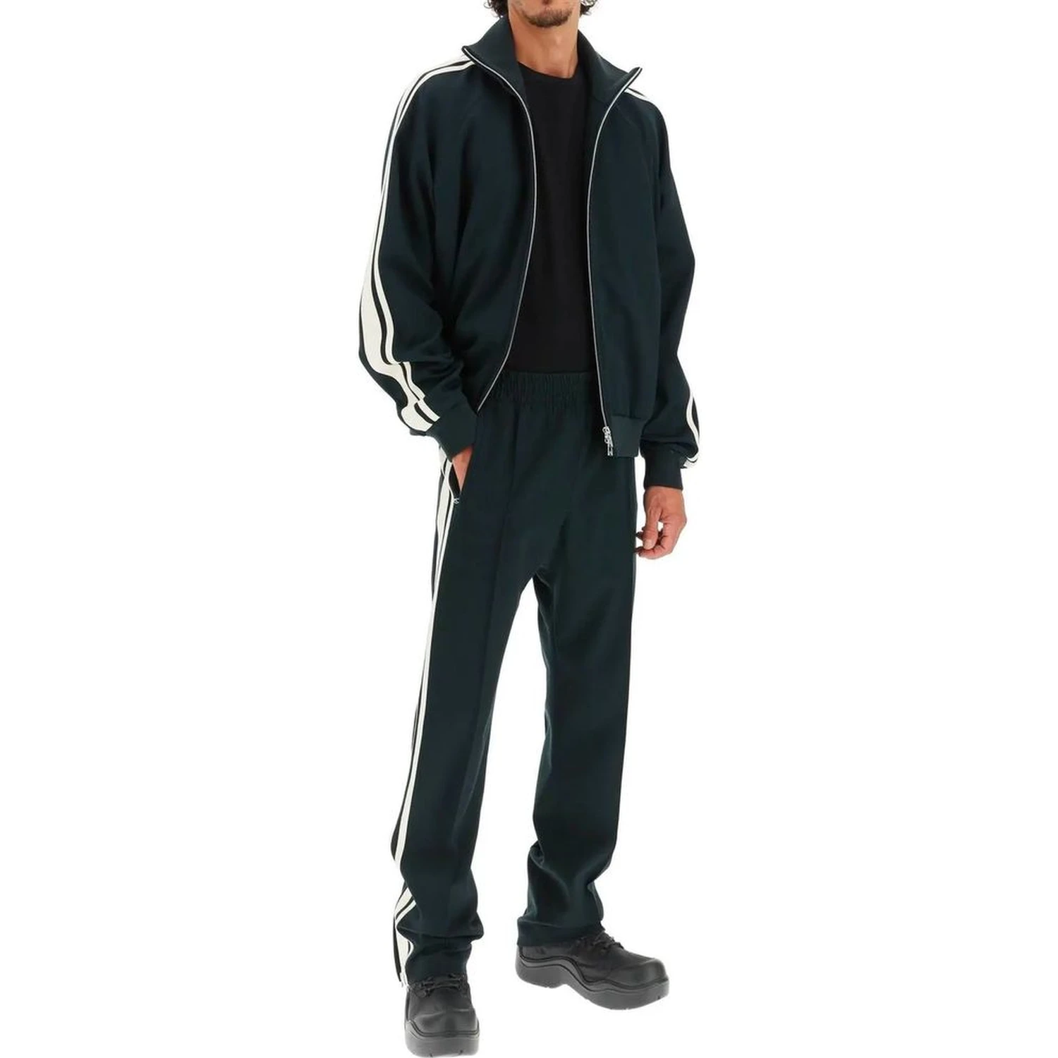 Bicolor Elastane Jackets And Coat
