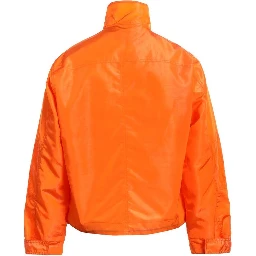 Orange Polyester Shell Jacket
