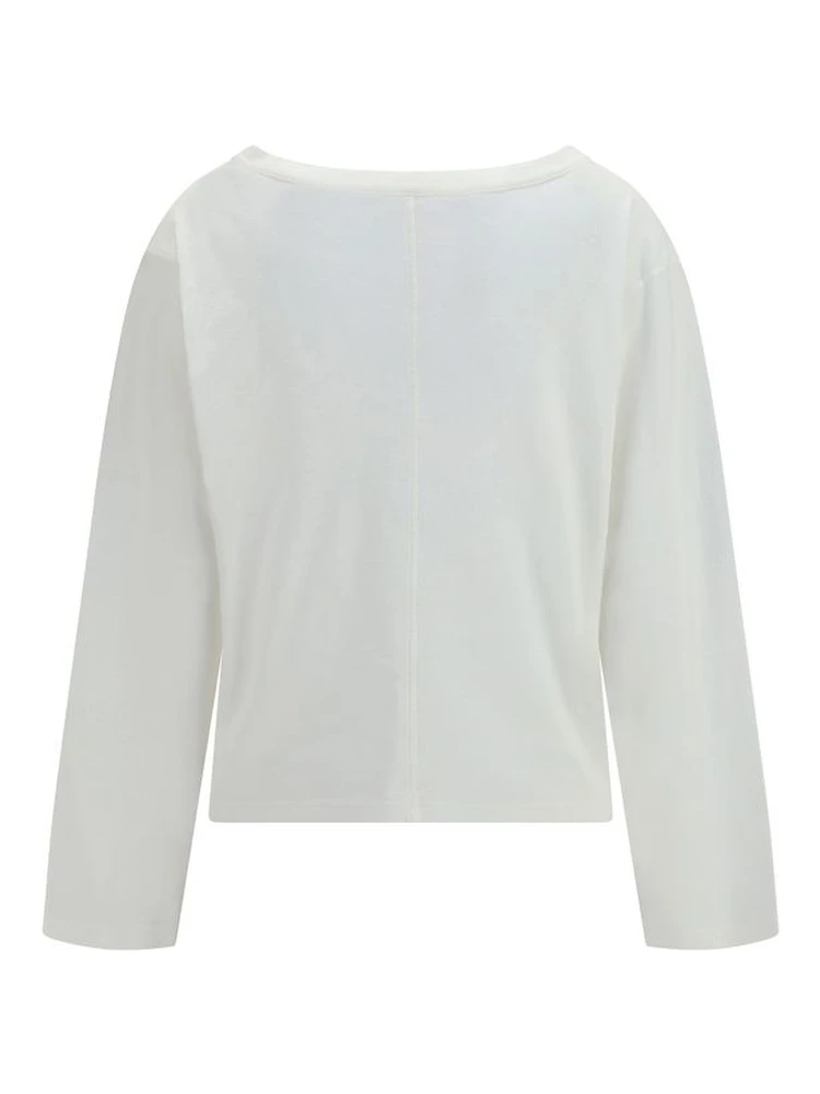White Cotton Long Sleeve T-Shirt alternative