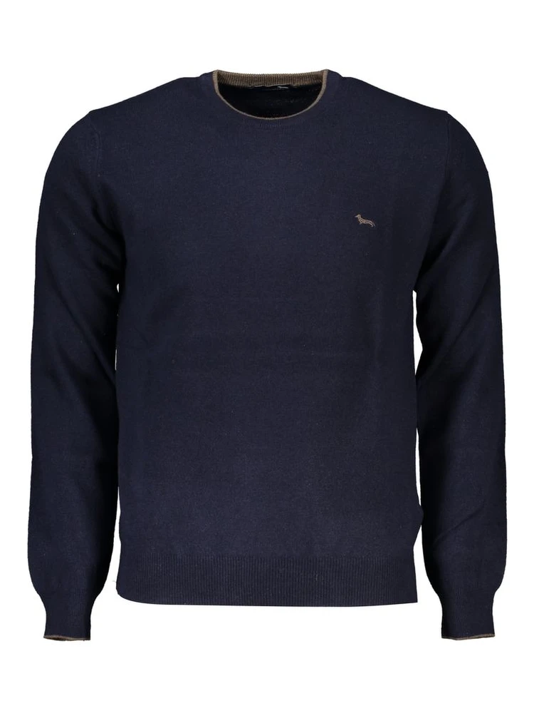 Blu Viscosa Uomo Maglia