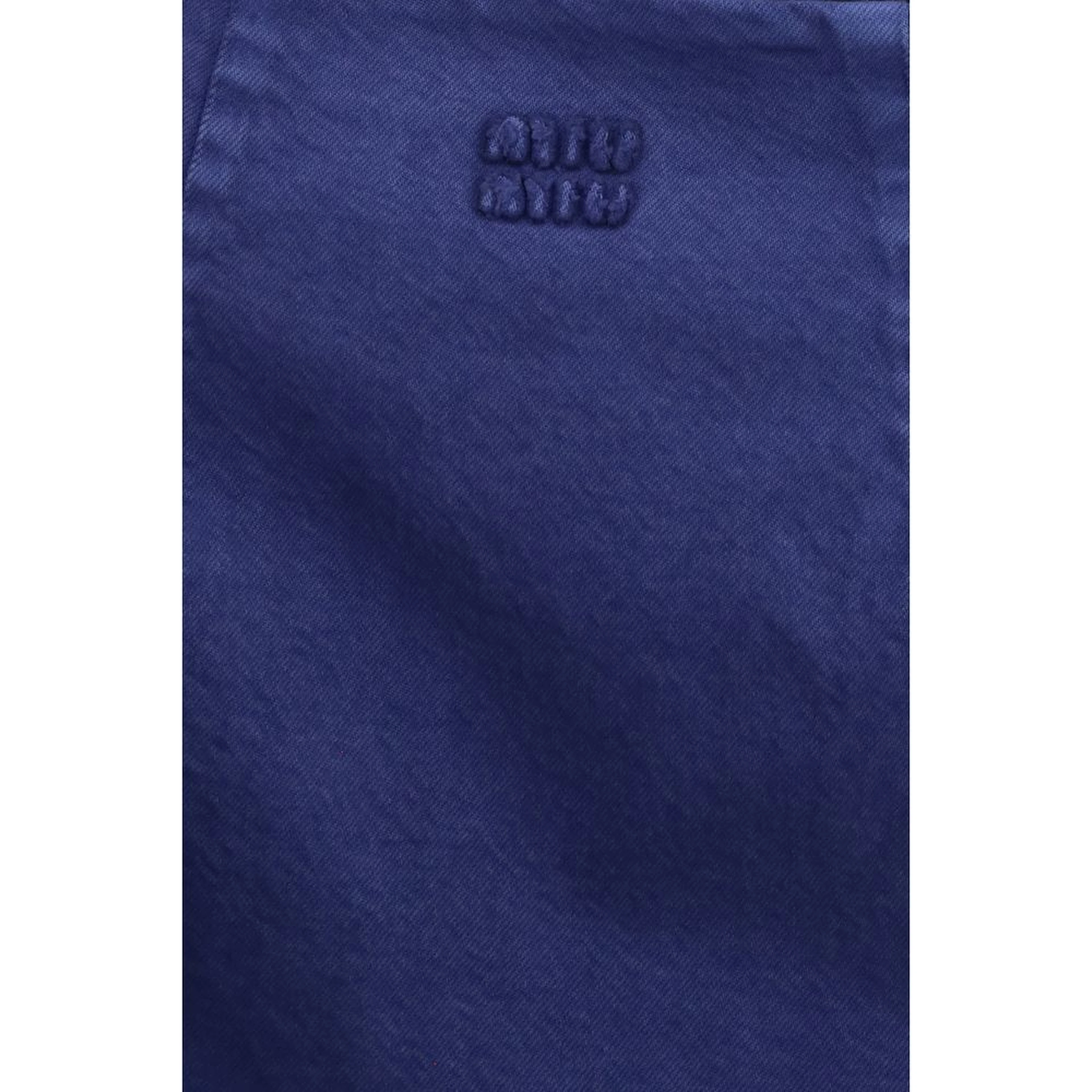 Blue Cotton Casual Dress