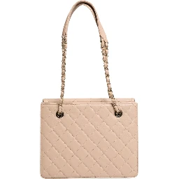 Quilted Leather Beauty Lock Flap Bag
