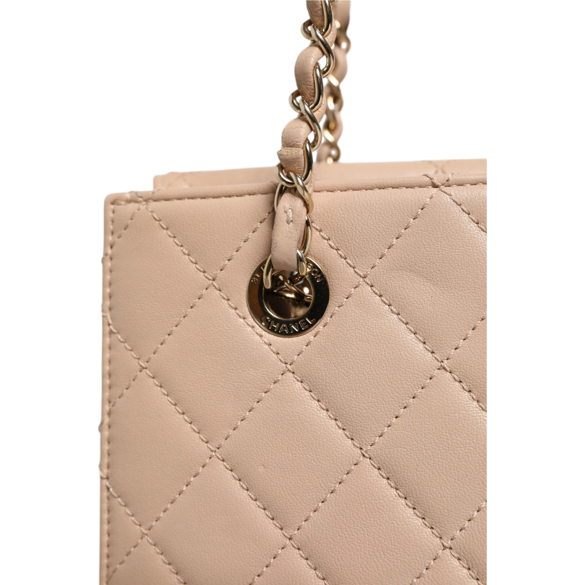 Quilted Leather Beauty Lock Flap Bag