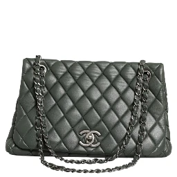 Quilted Lambskin Leather New Bubble Flap Bag