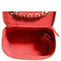 Raffia Jute Striped Mini Vanity Case