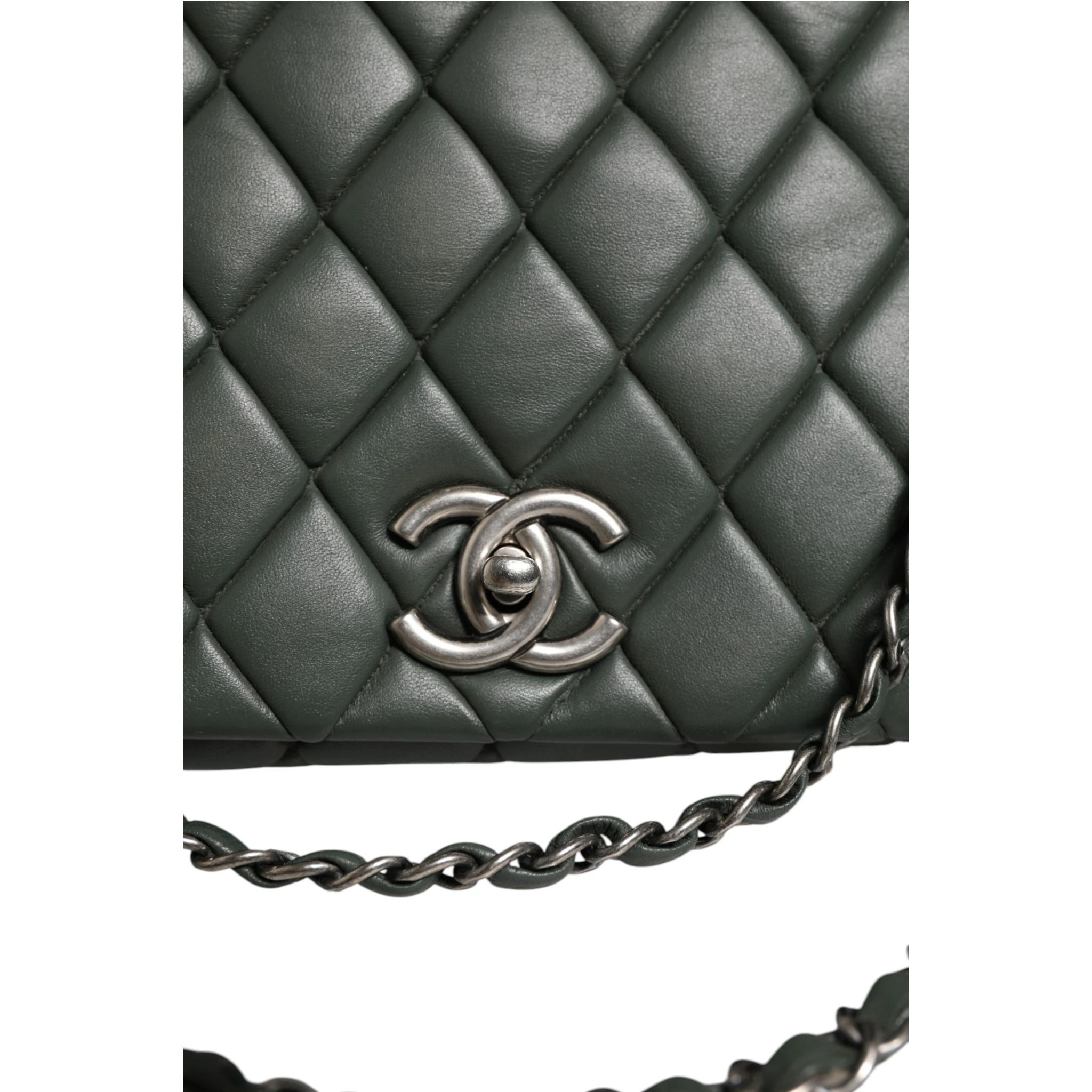 Quilted Lambskin Leather New Bubble Flap Bag