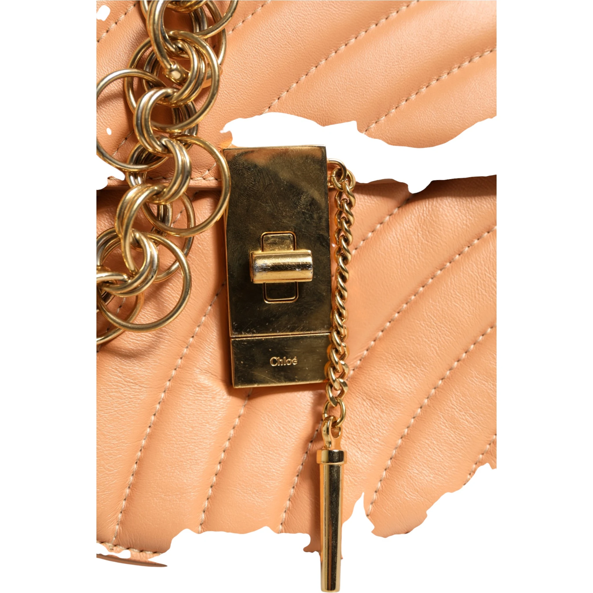 Quilted Calfskin Leather Drew Bijou Shoulder Bag