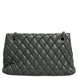 Quilted Lambskin Leather New Bubble Flap Bag
