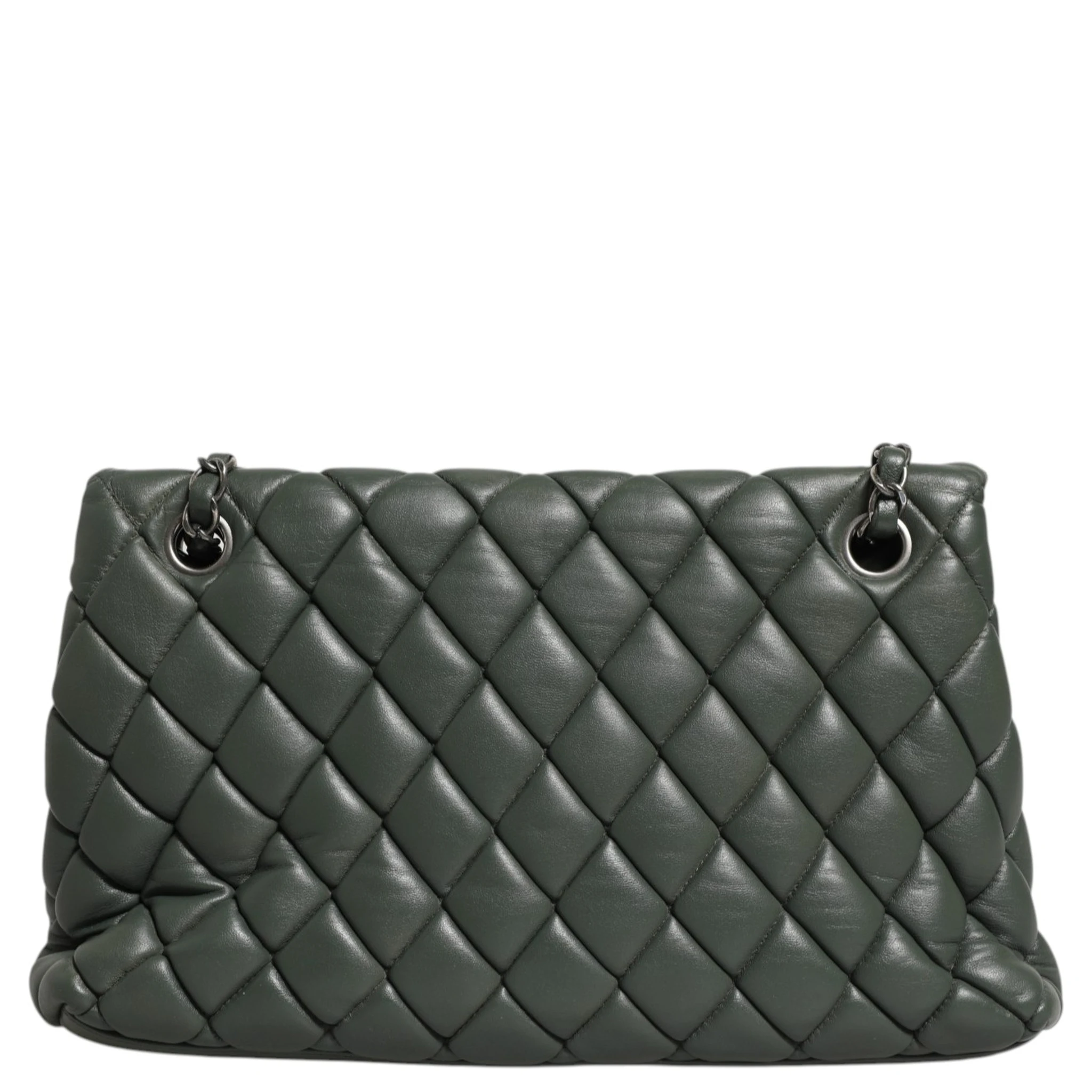 Quilted Lambskin Leather New Bubble Flap Bag