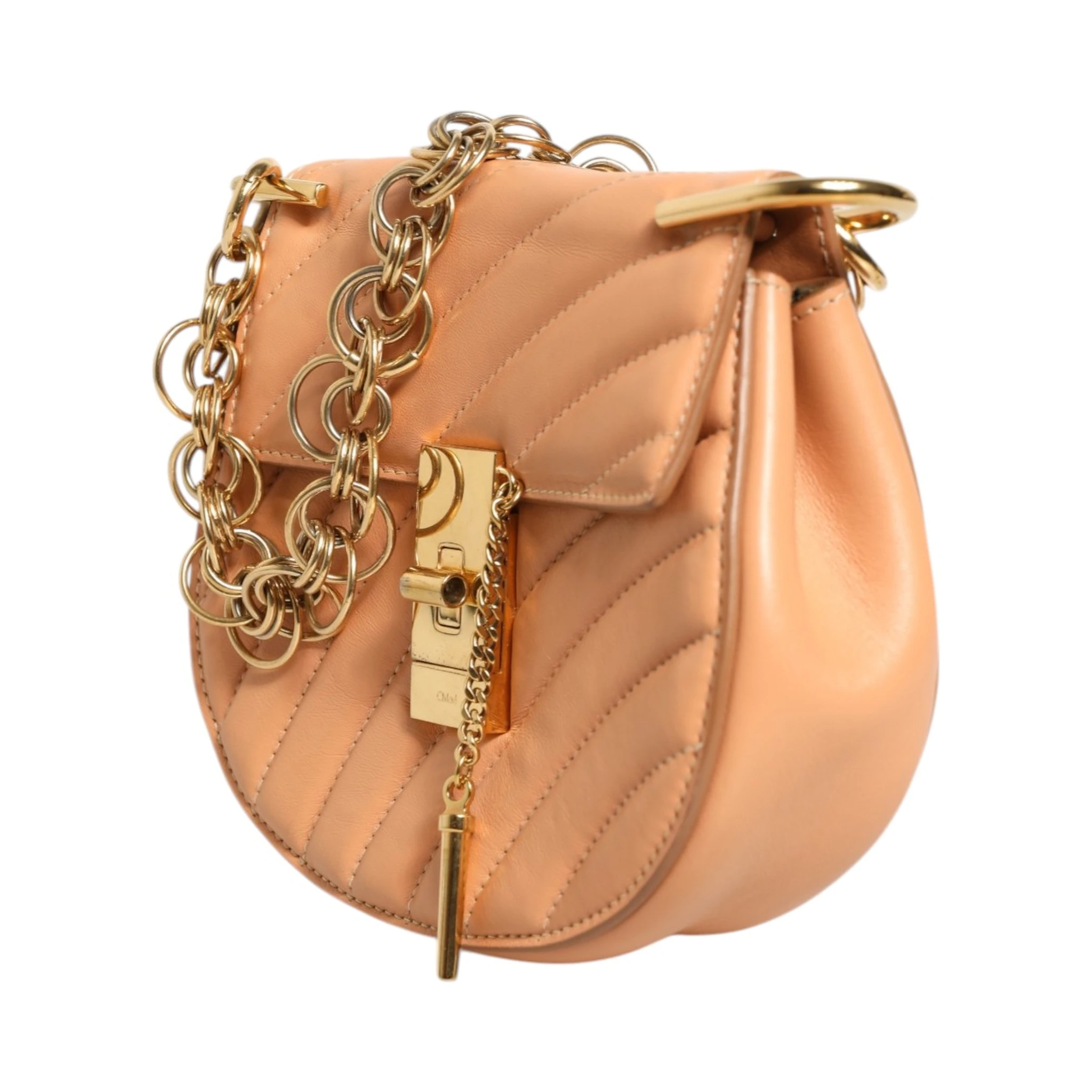 Quilted Calfskin Leather Drew Bijou Shoulder Bag