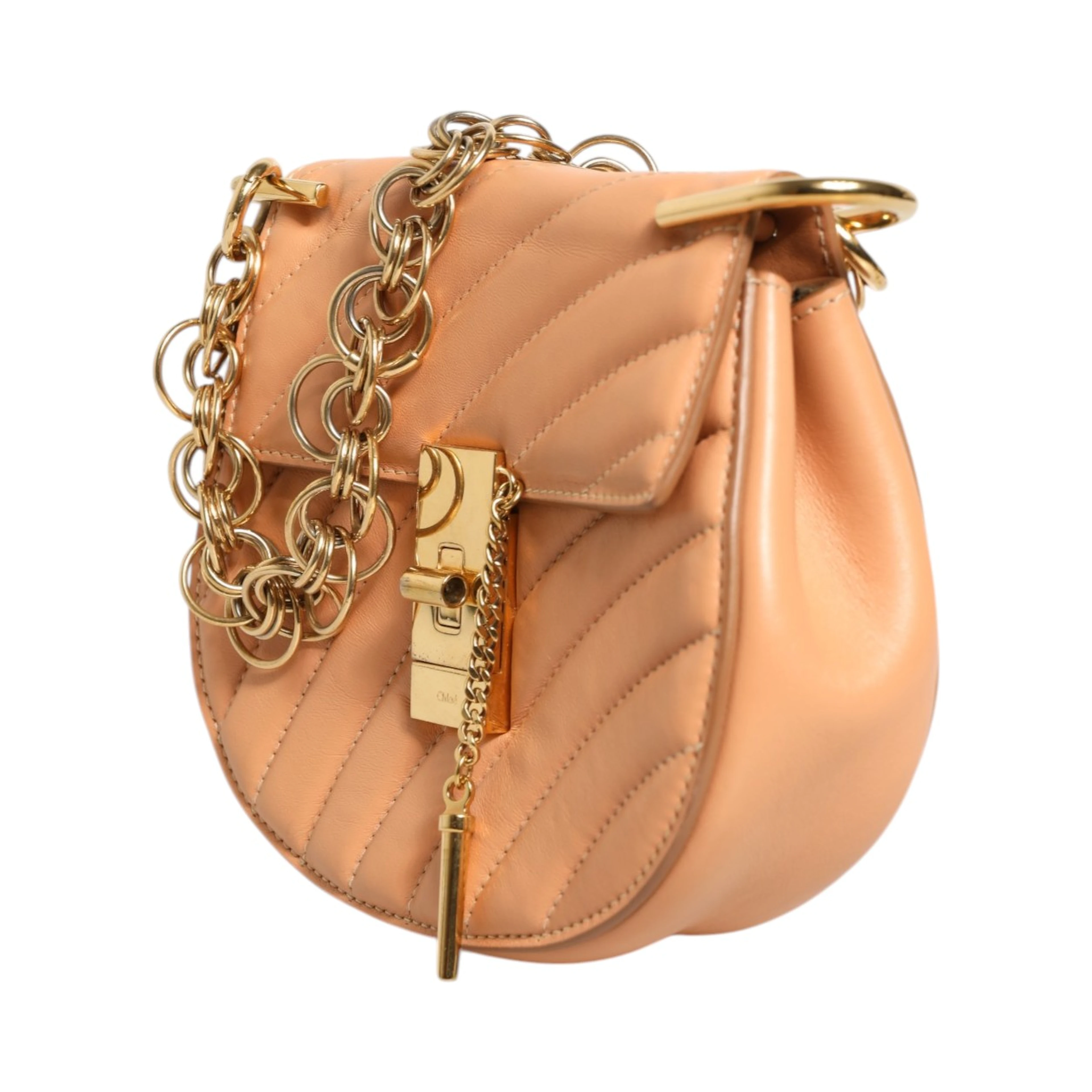 Quilted Calfskin Leather Drew Bijou Shoulder Bag