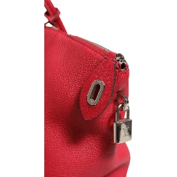 Griotte Taurillon Leather Soft Lockit MM Crossbody Bag