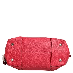 Griotte Taurillon Leather Soft Lockit MM Crossbody Bag