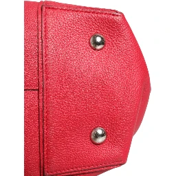 Griotte Taurillon Leather Soft Lockit MM Crossbody Bag