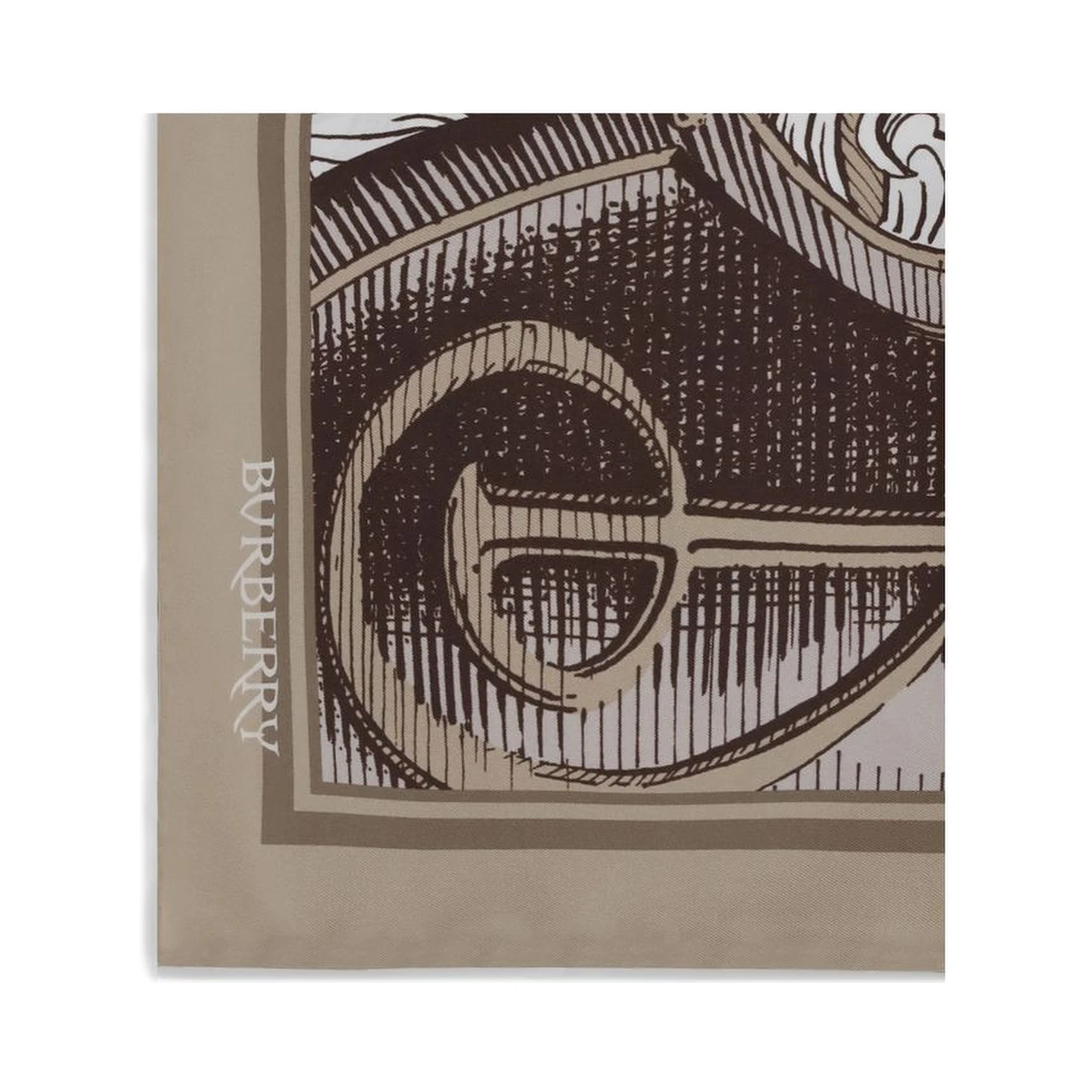 Beige Silk Scarf