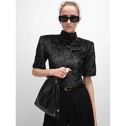 CELINE SMALL CRYSTAL POUCH handbag