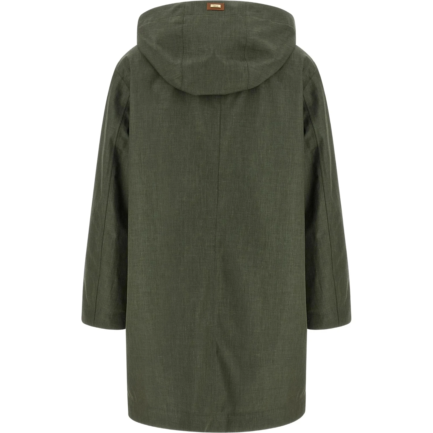Hoodie long parka coat