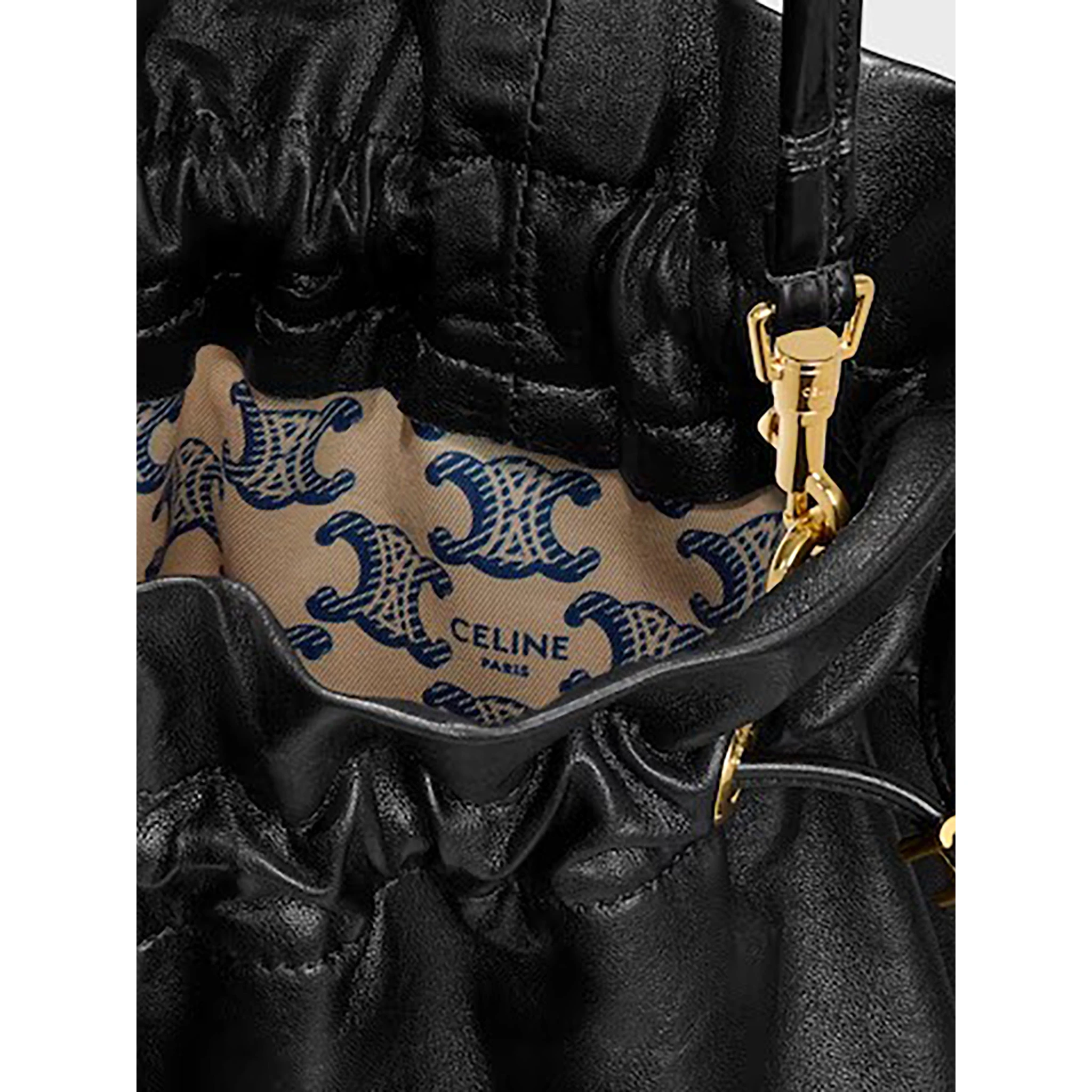 CELINE SMALL CRYSTAL POUCH handbag