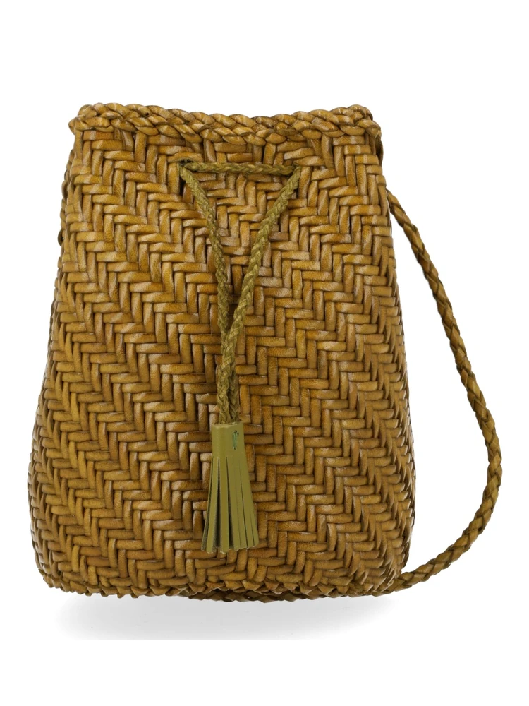 BORSA "POMPOM DOUBLE JUMP TAN"