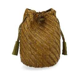 BORSA "POMPOM DOUBLE JUMP TAN"