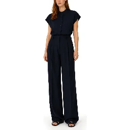 PANTALONE SARTORIALE IN MISTO LINO