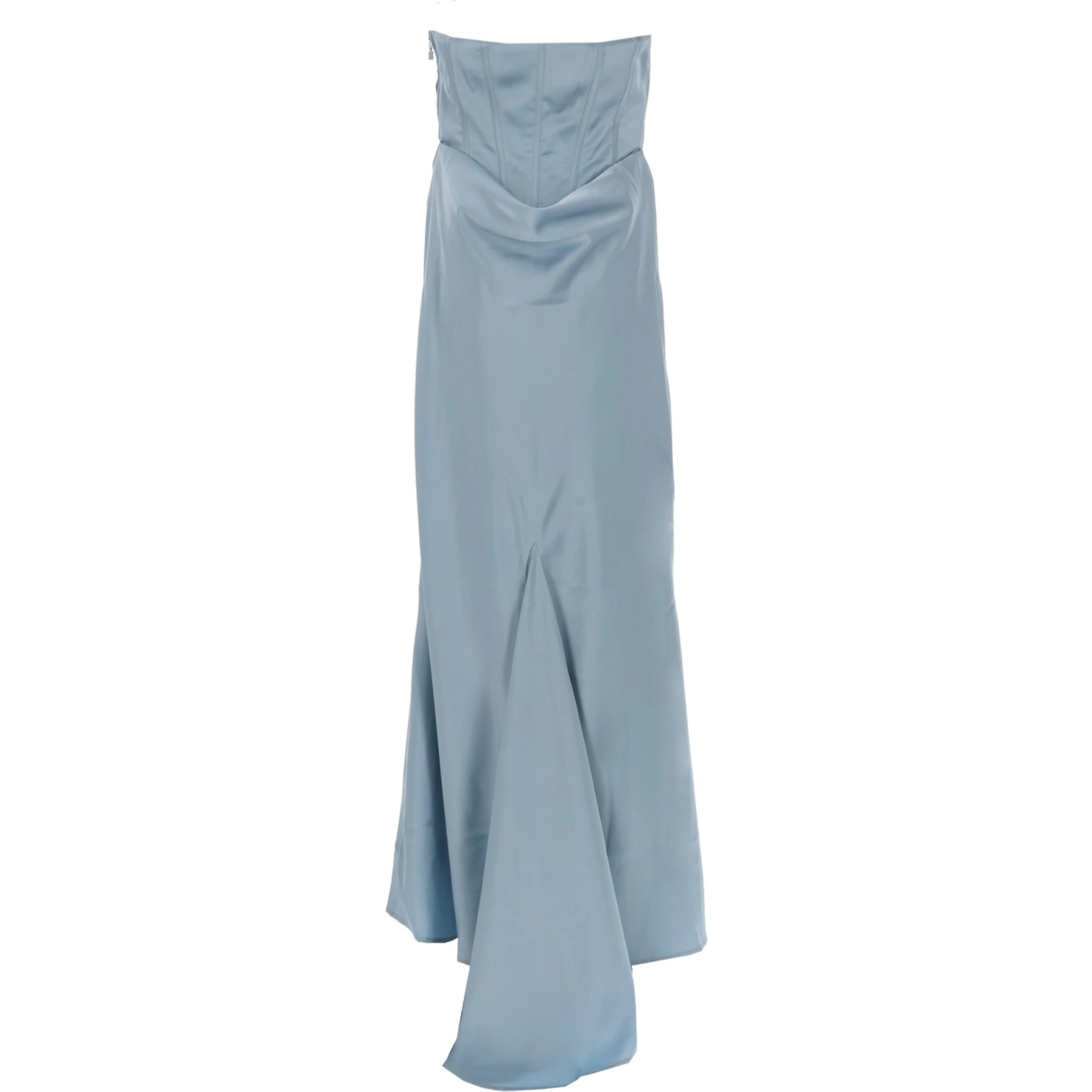 ABITO IN SATIN CON CORSETTO