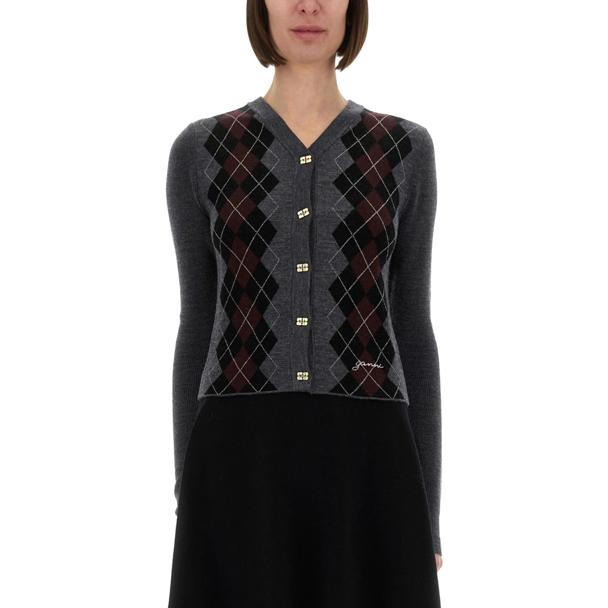 CARDIGAN IN LANA JACQUARD