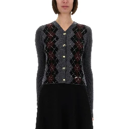 CARDIGAN IN LANA JACQUARD