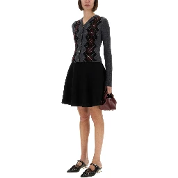 CARDIGAN IN LANA JACQUARD