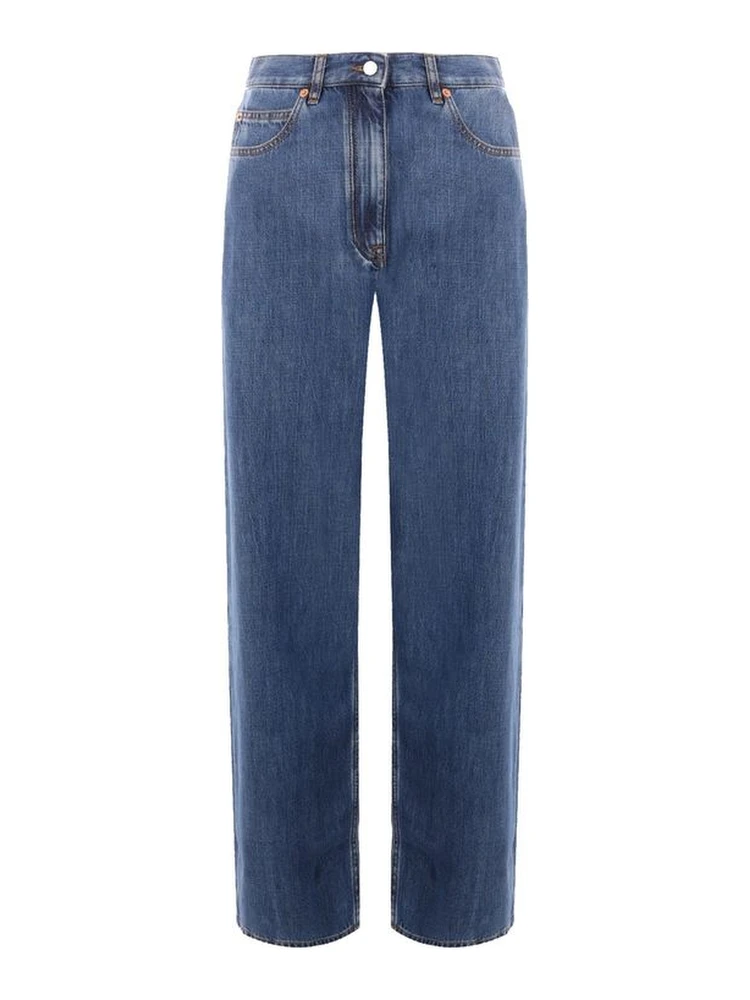 Blue Cotton Jeans Denim