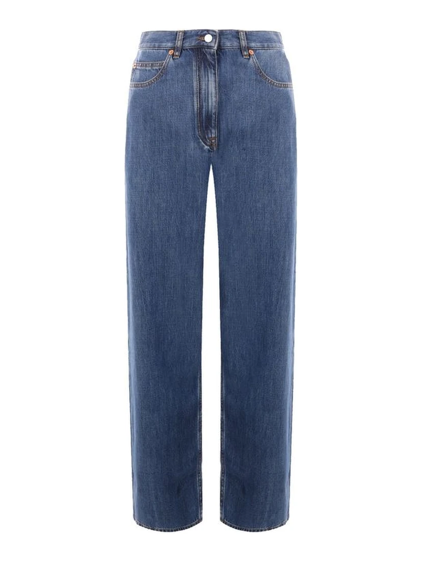 Blue Cotton Jeans Denim