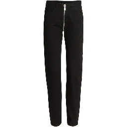 Black Cotton Skinny Jeans